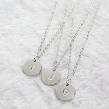 Load image into Gallery viewer, Fashion 26 Letters Pendant Necklace For Woman Cute Gold Color Sequins Alloy Round Necklace Wedding Jewelry
