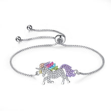 Load image into Gallery viewer, Cute Unicorn Necklace Fashion Cartoon Horse Jewelry Accessories For Girls Children Kids Women Party Animal Pendant Bracelet Set