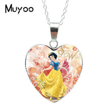 Load image into Gallery viewer, New Fashion Beautiful Princess Fashion Heart Jewelry Princess Sweet Story Heart Pendants Necklace Jewelry Gift for Girl HZ3
