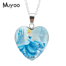 Load image into Gallery viewer, New Fashion Beautiful Princess Fashion Heart Jewelry Princess Sweet Story Heart Pendants Necklace Jewelry Gift for Girl HZ3