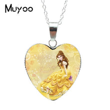 Load image into Gallery viewer, New Fashion Beautiful Princess Fashion Heart Jewelry Princess Sweet Story Heart Pendants Necklace Jewelry Gift for Girl HZ3