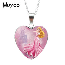 Load image into Gallery viewer, New Fashion Beautiful Princess Fashion Heart Jewelry Princess Sweet Story Heart Pendants Necklace Jewelry Gift for Girl HZ3