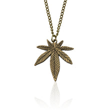 Load image into Gallery viewer, Dropshipping Fashion Maple Leaf Necklace Hemp Leaf Pendant Charm Chain NeckLace For Women Men Gifls Jewelry Accessories