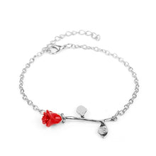 Load image into Gallery viewer, MQCHUN 3D Rose Necklace Personalized Custom Charm Necklace Final Rose Flower Beauty and the Beast Jewelry Women Girls Party Gift