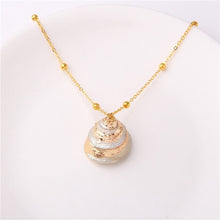 Load image into Gallery viewer, 2019 Boho Conchiglia Borsette Collana Spiaggia del Mare Borsette Pendente Della Collana Per Le Donne Collier Femme Borsette Ciprea Monili di Estate Della Boemia