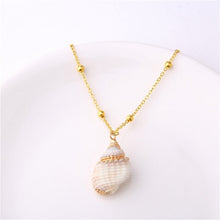 Load image into Gallery viewer, 2019 Boho Conchiglia Borsette Collana Spiaggia del Mare Borsette Pendente Della Collana Per Le Donne Collier Femme Borsette Ciprea Monili di Estate Della Boemia