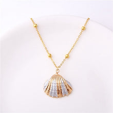 Load image into Gallery viewer, 2019 Boho Conchiglia Borsette Collana Spiaggia del Mare Borsette Pendente Della Collana Per Le Donne Collier Femme Borsette Ciprea Monili di Estate Della Boemia