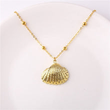 Load image into Gallery viewer, 2019 Boho Conchiglia Borsette Collana Spiaggia del Mare Borsette Pendente Della Collana Per Le Donne Collier Femme Borsette Ciprea Monili di Estate Della Boemia