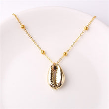 Load image into Gallery viewer, 2019 Boho Conchiglia Borsette Collana Spiaggia del Mare Borsette Pendente Della Collana Per Le Donne Collier Femme Borsette Ciprea Monili di Estate Della Boemia