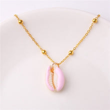 Load image into Gallery viewer, 2019 Boho Conchiglia Borsette Collana Spiaggia del Mare Borsette Pendente Della Collana Per Le Donne Collier Femme Borsette Ciprea Monili di Estate Della Boemia