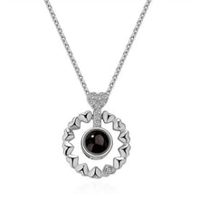 Load image into Gallery viewer, Rose Gold 100 Languages I Love You Projection Pendant Necklace for women Jewelry Love Memory Wedding Necklace Valentine's Day