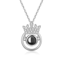 Load image into Gallery viewer, Rose Gold 100 Languages I Love You Projection Pendant Necklace for women Jewelry Love Memory Wedding Necklace Valentine's Day
