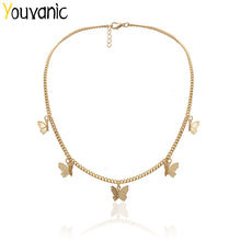 Load image into Gallery viewer, Youvanic Cute Butterfly Choker Necklace For Women Gold Chain Statement Collar Female Chocker Best Shining Jewelry in Aliexpress
