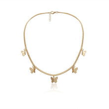 Load image into Gallery viewer, Youvanic Cute Butterfly Choker Necklace For Women Gold Chain Statement Collar Female Chocker Best Shining Jewelry in Aliexpress